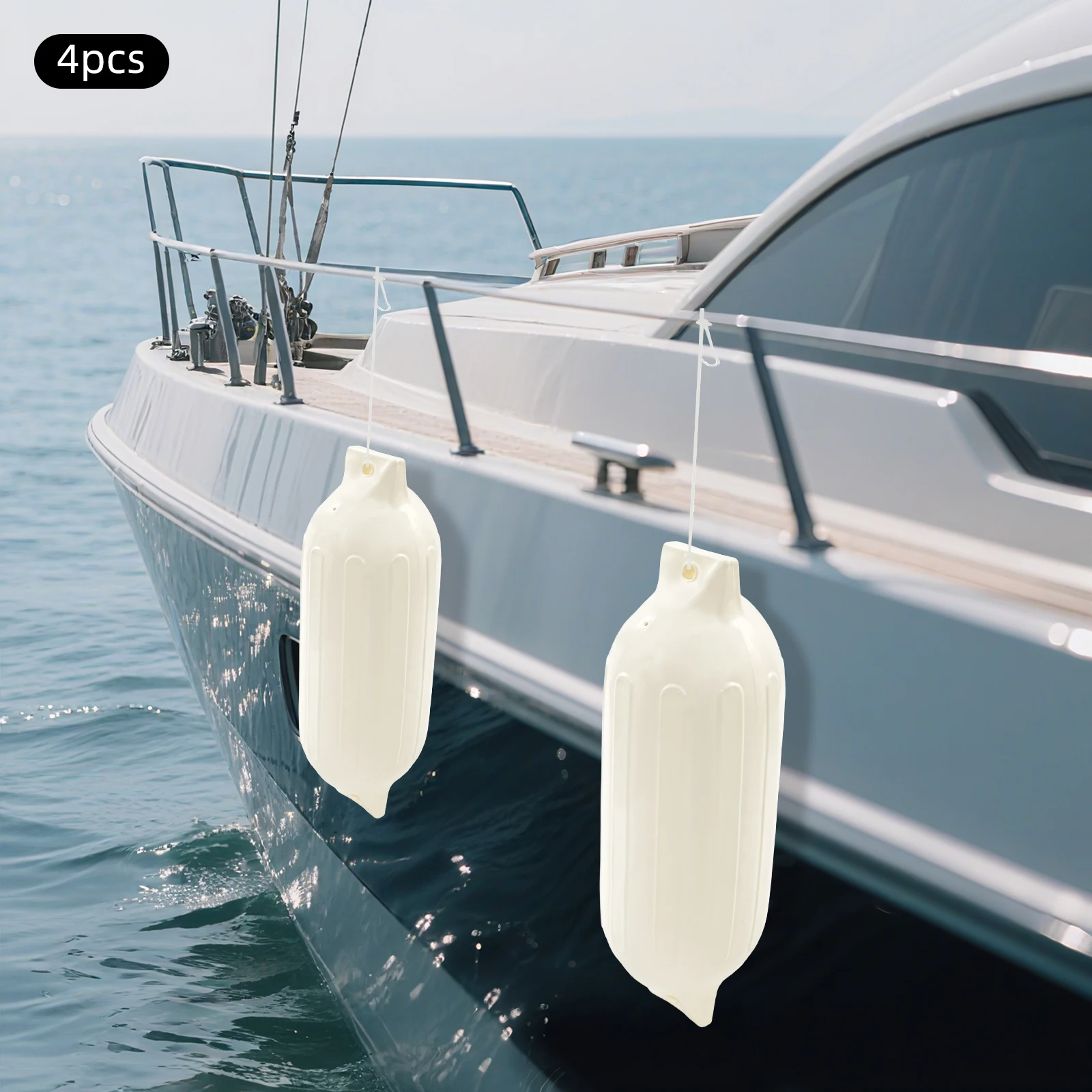 

68×21cm Boat Fender PVC Fender for Boat Impact Protection Boat Fenders W/Inflation Needles Rope Inflation Pump