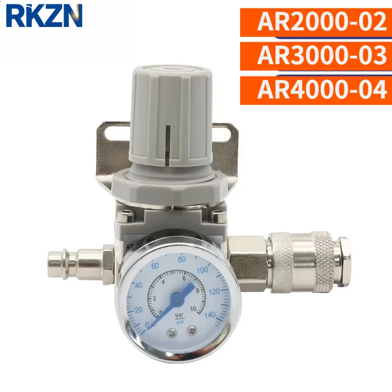 High Quality AR2000-02 AR3000-03 AR4000-04 Pneumatic Compressed Air Compressor Pressure Regulator Relief Valve 1/4