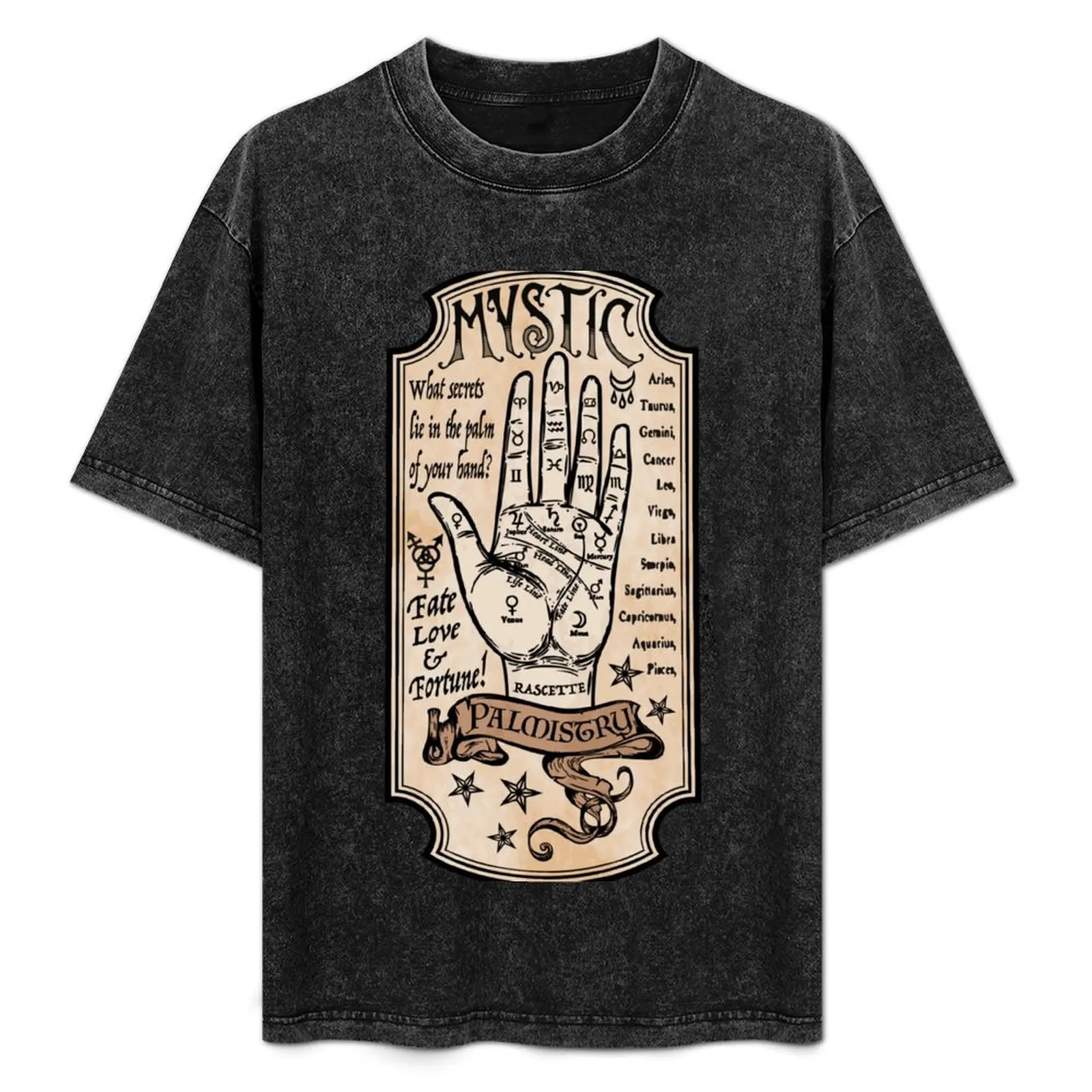

Mystic Palmistry T-Shirt Large Size Soft Cotton T-Shirt