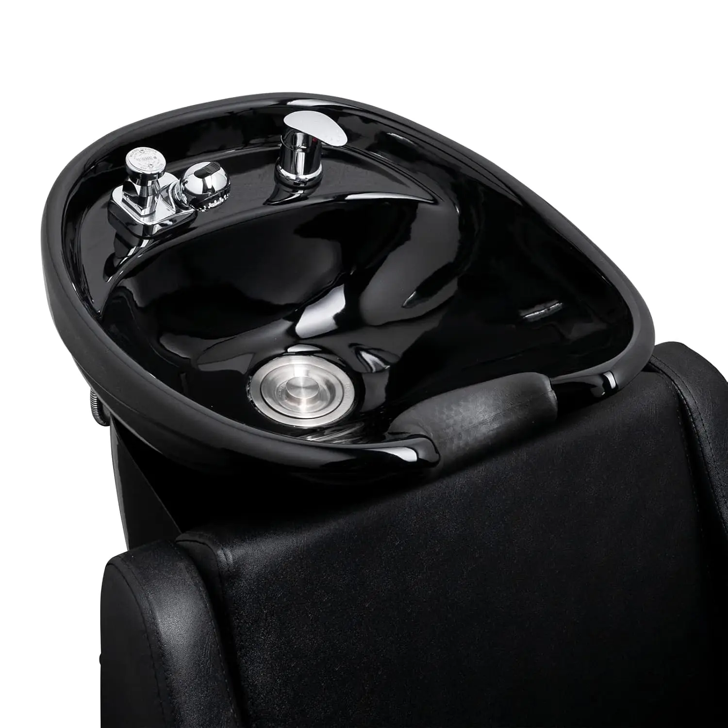 Backwash Shampoo Unit With Ceramic Bowl Adjustable Footrest Chair Sink For Barber Shop Salon Beauty, Customized