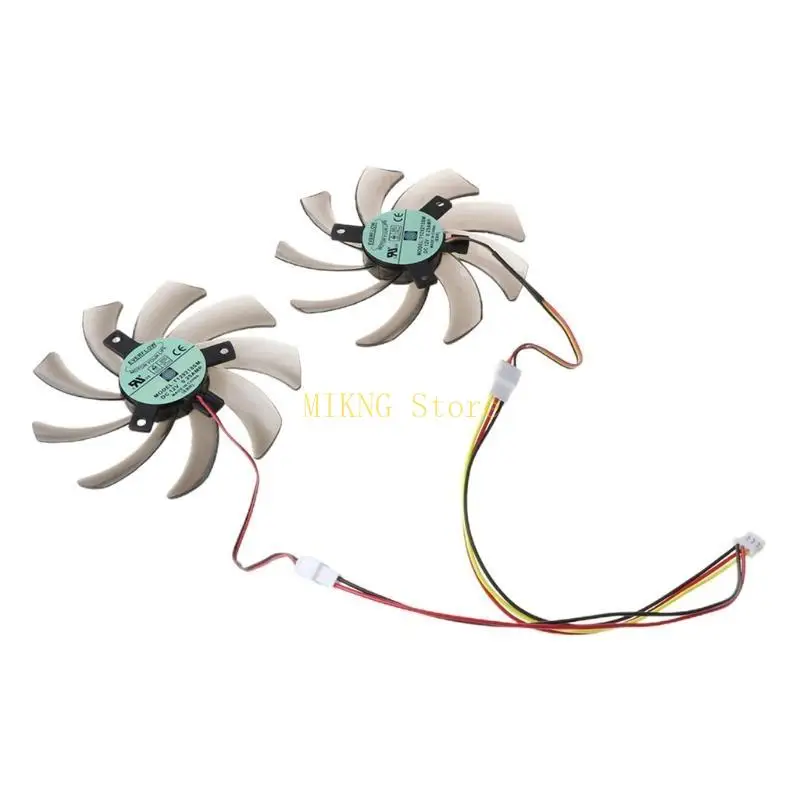 

Замена охлаждающего вентилятора для Gigabyte 7850 Radon R9 270 670, 2 шт., 95 мм T129215SM, 3-контактный охлаждающий замена,