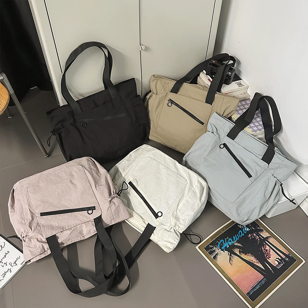 حقيبة حمل بسيطة ذات سعة كبيرة للنساء 2025 حقيبة كتف غير رسمية جديدة متعددة الاستخدامات حقيبة يد للتنقل #3