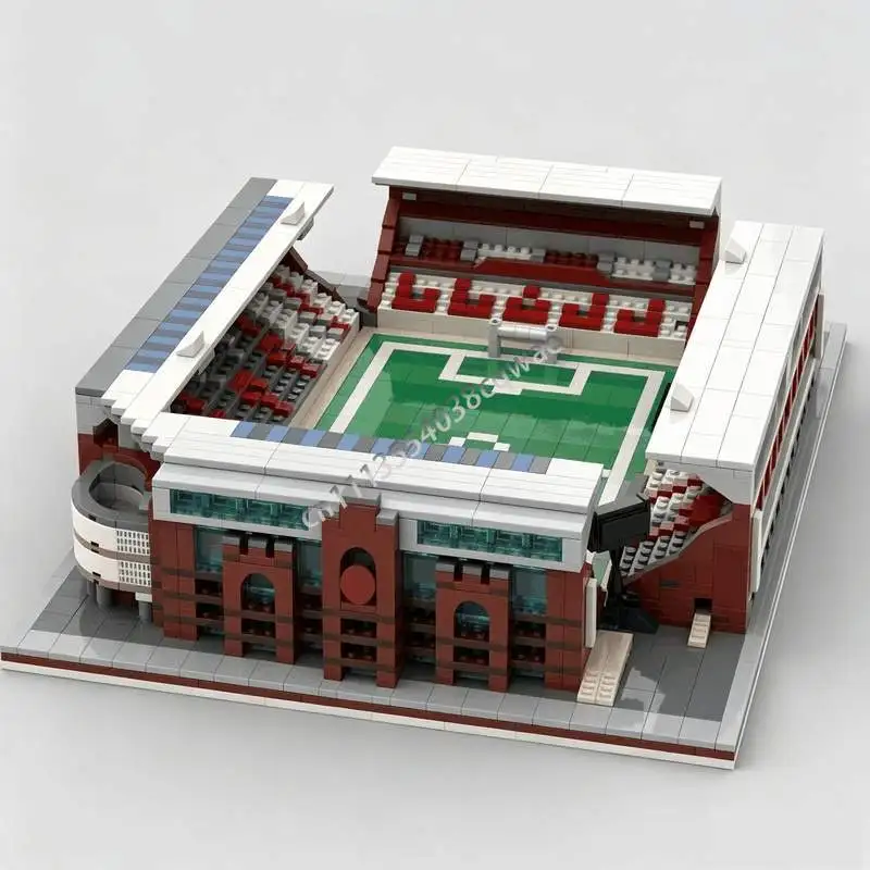 2203Pcs Moc Football Stadium Architecture Model Custom Puzzle Diy Assembly Building Blocks Educational Toy Popular Gift Display