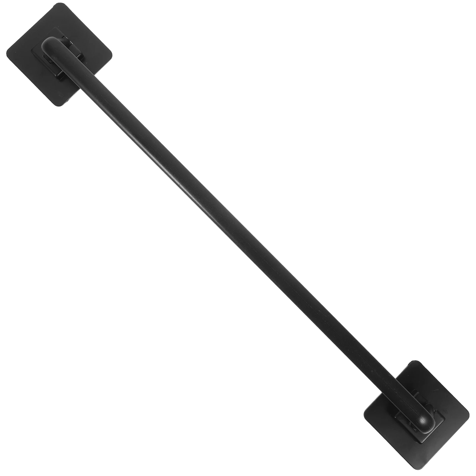 

No Drill Towel Rack Holder 45CM Black Long Bar for Bathroom Kitchen Shower Slipper Storage Wall Mounted ganizer