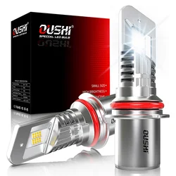 2Pcs 9007 HB5 High Low Beam LED Canbus Headlight with Fan Super Bright 6500K White Plug and Play Diode Lamps Car Head Lights 12V