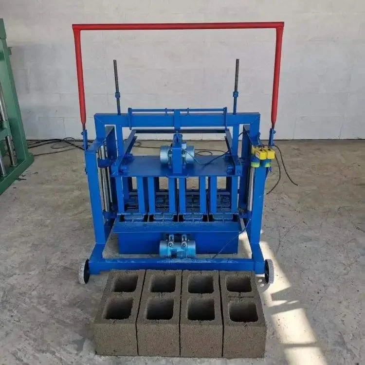 Made in China 3-45 Manual Mobile Brick Making Machine Small Mobile Block Making Machine