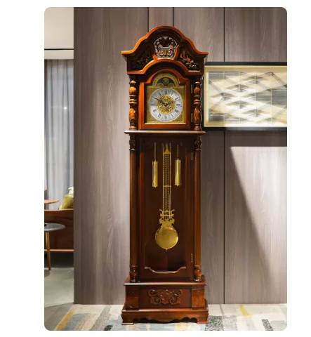 Classical Standing Clock, Winding Vertical Clock, Chinese Floor Clock, European Living Room Accent Clock