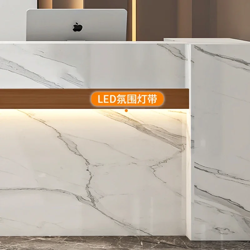 Designer Reception Counter Folding Office Chairs Salon Customer Center Desk Cash Register Aesthetic Masa Commercial Furniture