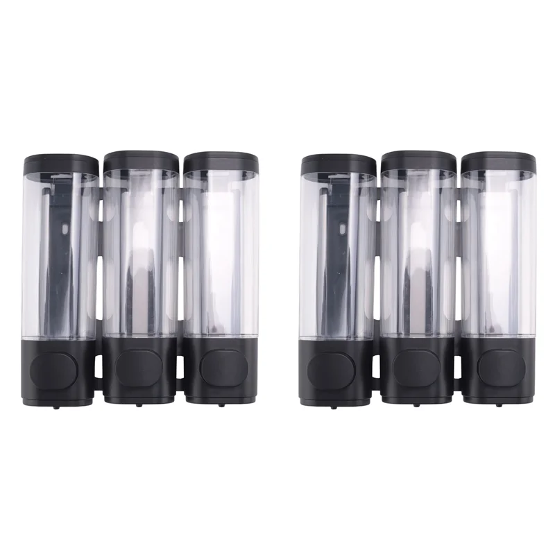 

2X 3-в-1 настенный дозатор-органайзер для душа и ванной комнаты - можно использовать для шампуня, кондиционера, A-AT64