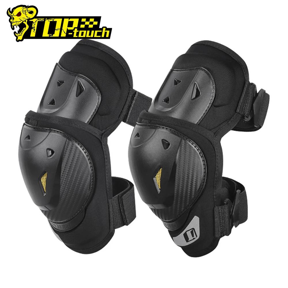 

Comfortable Breathable Motorcycle Elbow Pads Shell Sturdy Anti-fall Night Reflective Adjustable Quick Hook Function Elbow Pads