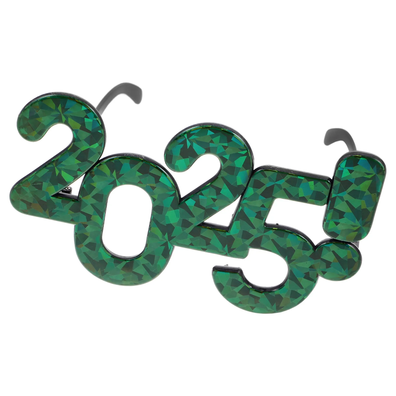 

Glasses 2025 Party Eyewear Glitter Eyeglasses Decorations Celebration Plastic Green Grad
