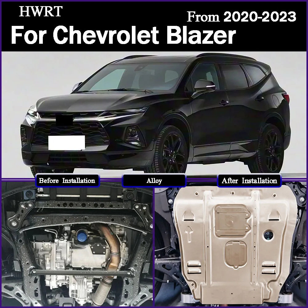 

Under Engine Splash Shield Mud Guard Board Mudguard Black Fender Cover Plate Protect For Chevrolet Blazer 2020-2023 2.0T
