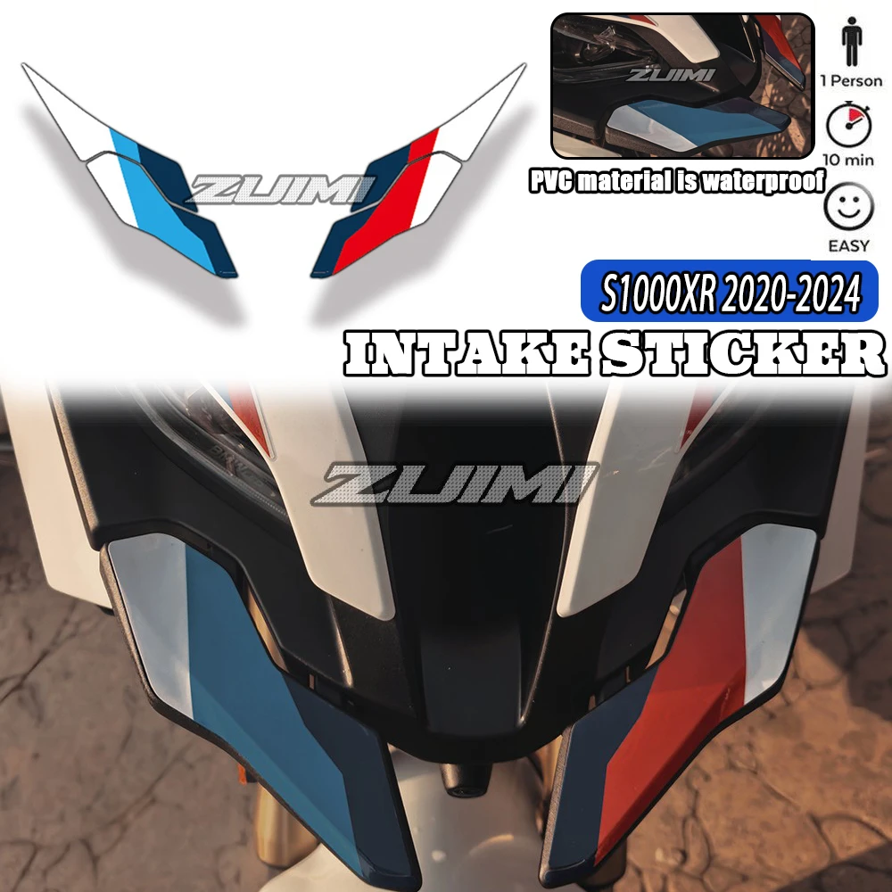 For BMW S1000XR 2020 2021 2022 2023 2024 Waterproof Scratch-Resistant 3D Resin Fender Protection Sticker Intake mask sticker