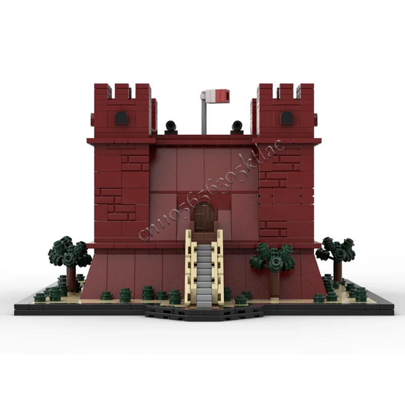 1115 pièces maison rue tour rouge malte MOC personnaliser bloc de construction modulaire Design créatif éducatif bricolage assemblage jouet cadeau