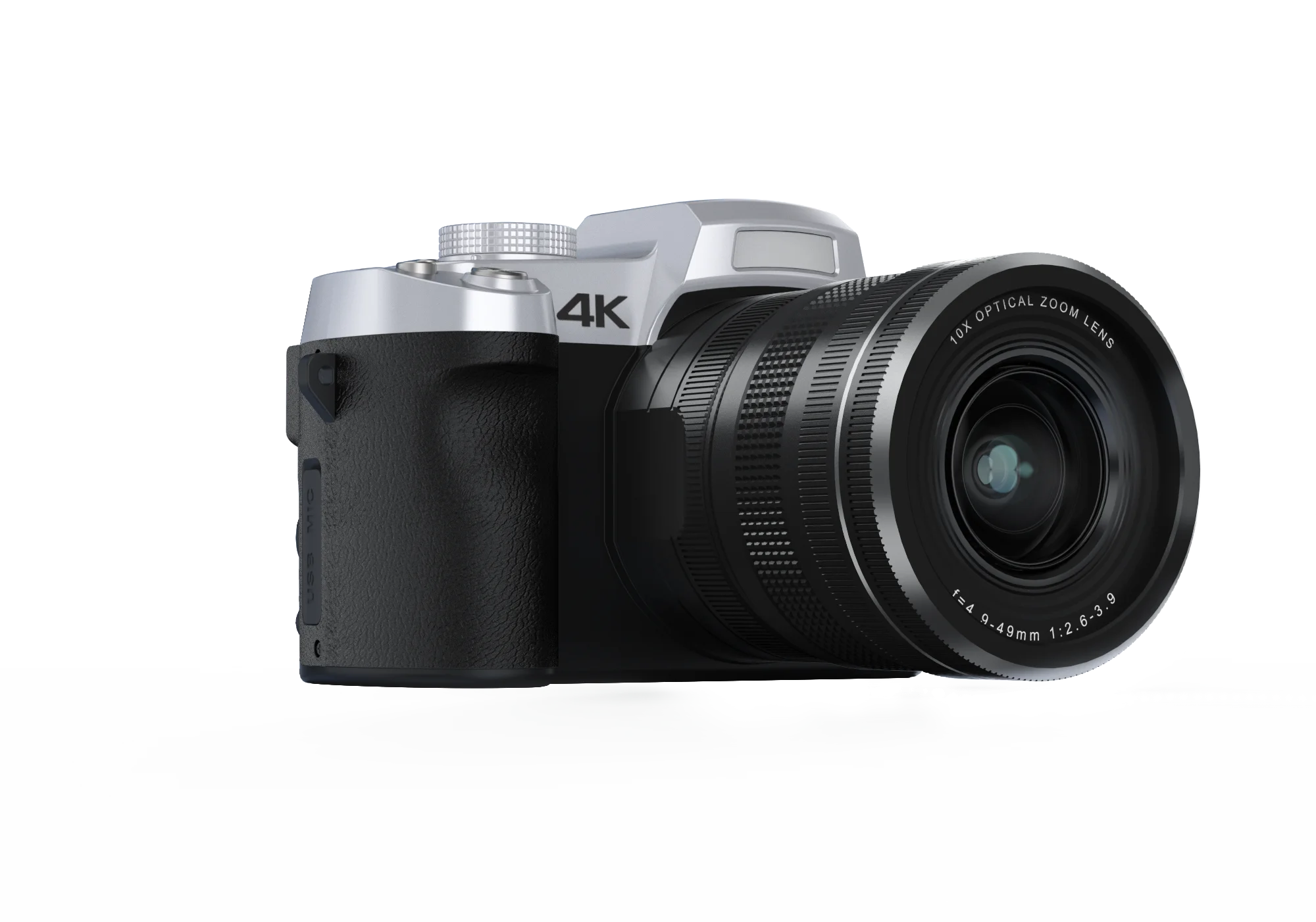 10x Optical Zoom Digital Camera 75MP Video Cameras 4k Professional Camcorder for Photography and Live Streaming