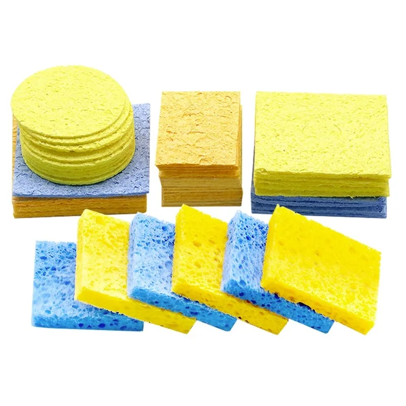 10pcs High Quality High-temperature Resistant Sponge Electric Soldering Iron Sponge Head Cleaning Sponge Pad