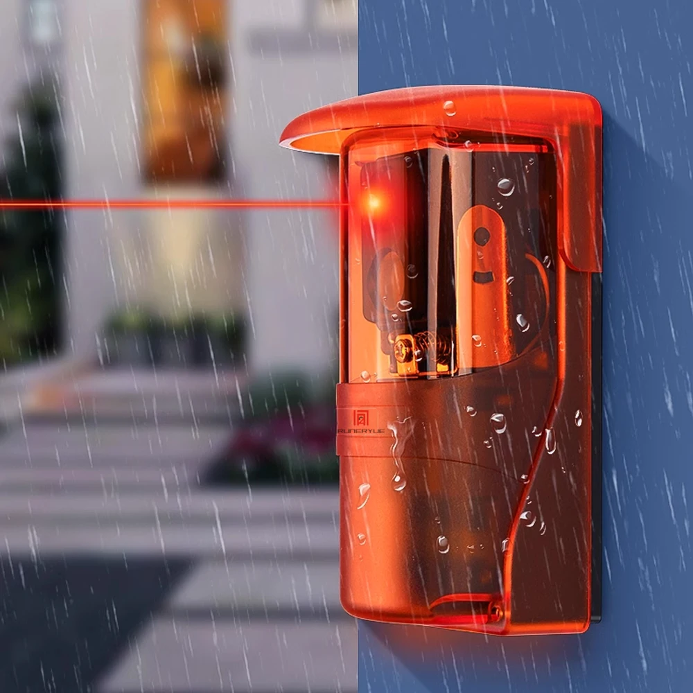 Reflector Photocell Long Range 12-24V DC/AC Automatic Gate Infrared Photocell Sensor With Waterproof Cover