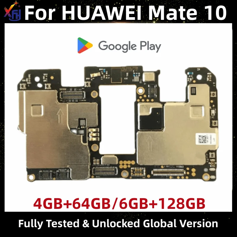 

Motherboard for HUAWEI Mate 10, Unlocked Mainboard, 64GB, 128GB, Global ROM, with Kirin 970 Processor