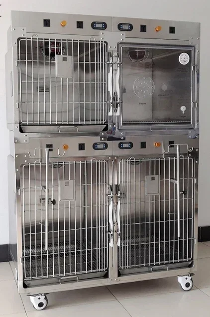 

veterinary cages vet oxyge- cage for dog cat Vet Clinic