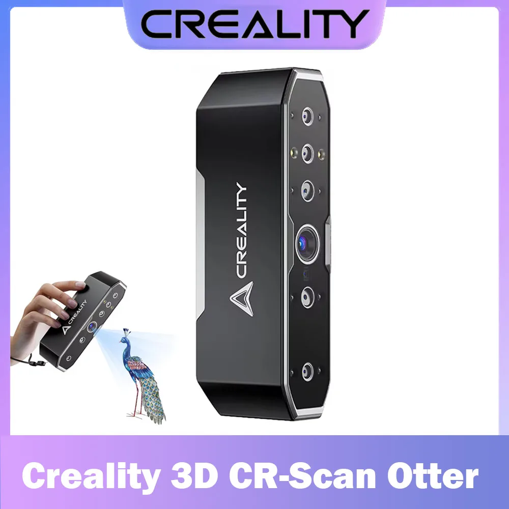 Creality 3D Scanner CR-Scan Otter Portable Upgraded Handheld 0.02mm Accuracy High Efficiency 20fps Speed Scanning Anti-shaking