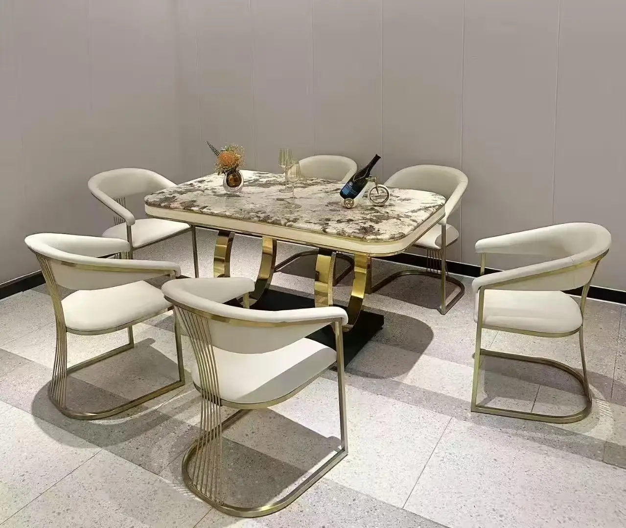 Modern Metal Frame Dining Chair Home Hotel Wedding Dining Room School Party Apartment Gym Bathroom Workshop Dining Chair Set