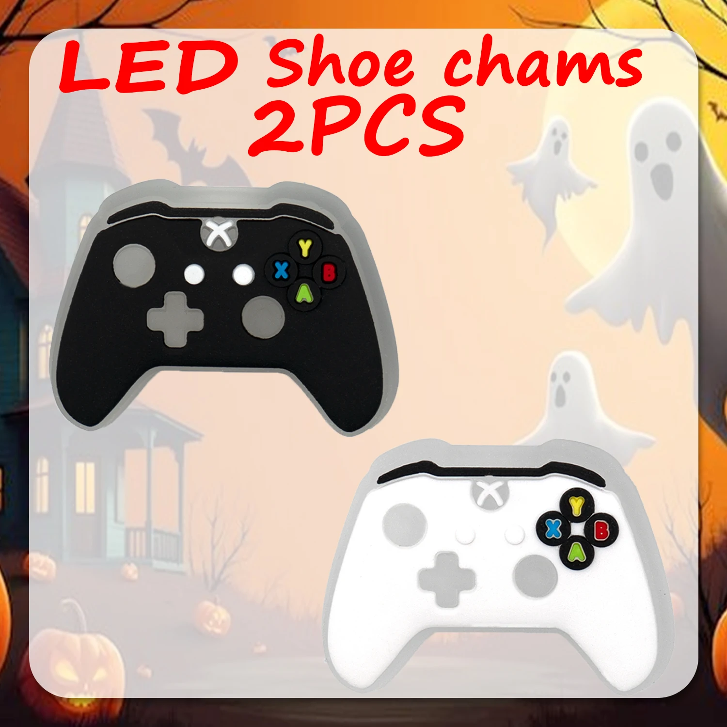 1/2/5 Stück Halloween-Schuhdekoration für Sandalen, lustiger Kürbis-Geist-Schuhanhänger, Zubehör, Katzenfledermaus, geeignet für alle Clogs – Detail 13