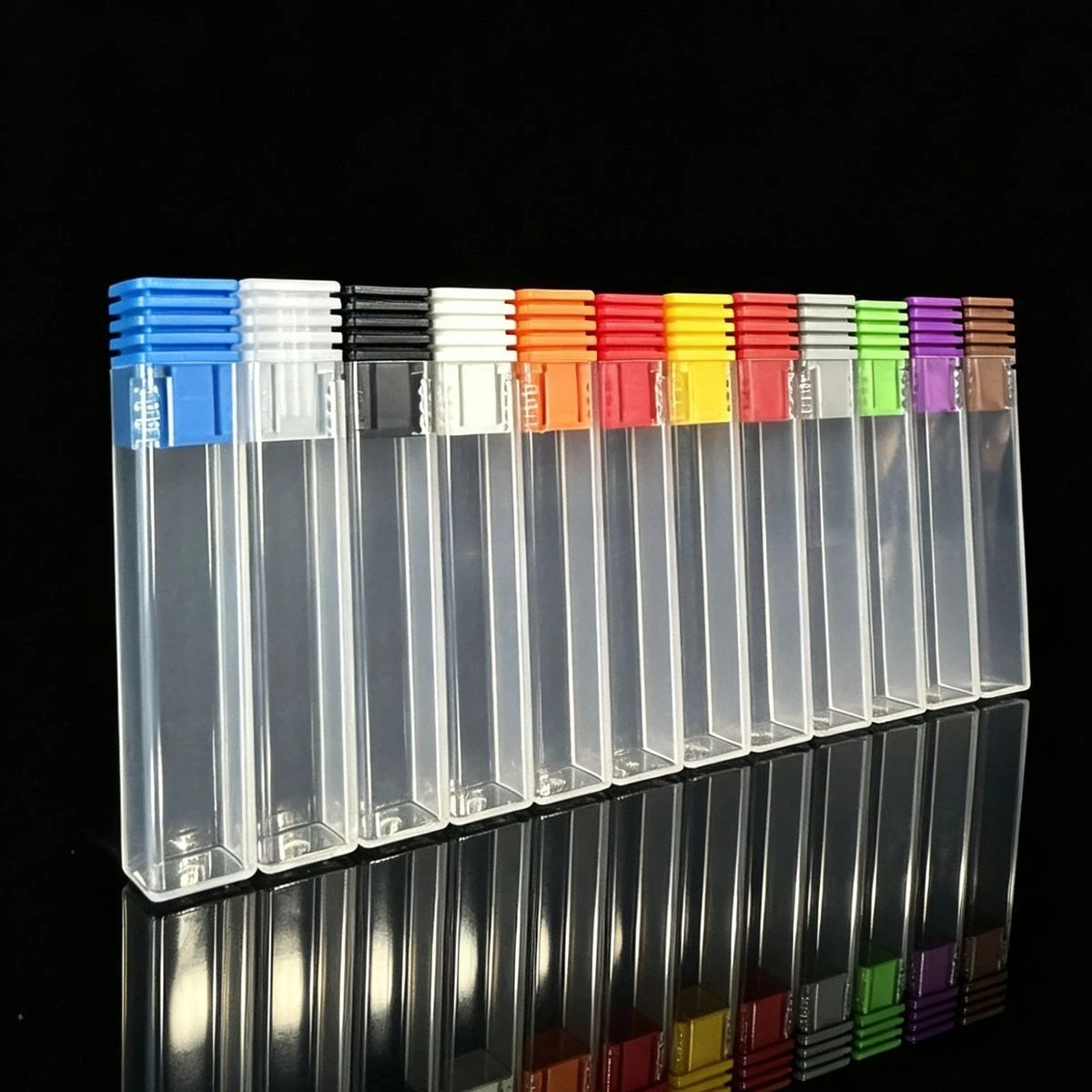 CNC tool packaging box Drill bit round rod milling cutter box PP plastic transparent square tube
