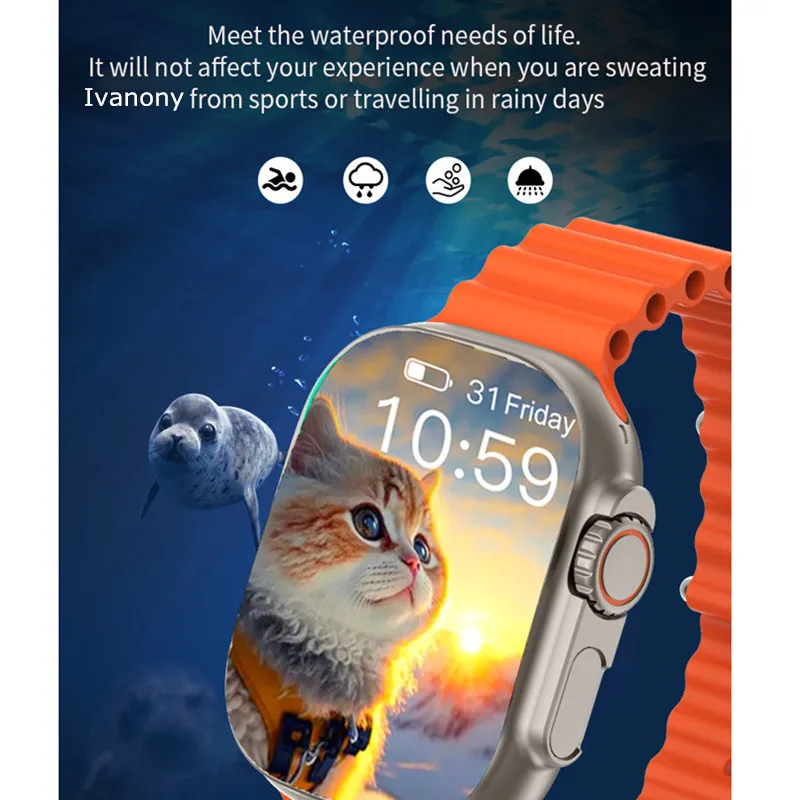 Smartwatch S9 Ultra 4G com Cartão SIM e Câmera, Atendimento Chamada, Notificação Whatsapp, Conecte Bluetooth, Fone de Ouvido, VS, S9 Ultra, Smartwatch, 2.01"