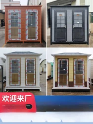 Double connected mobile toilet, finished shower room, integrated outdoor scenic area, public toilet, construction site