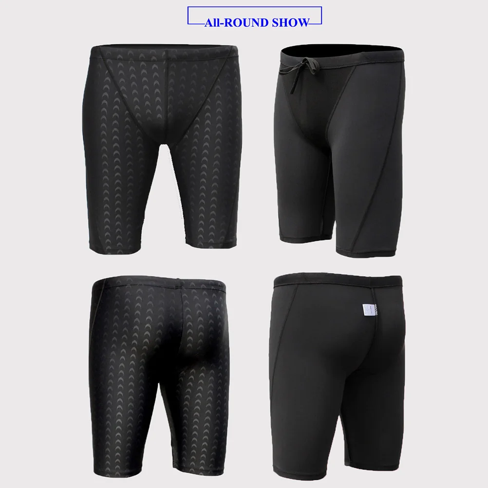 

Men's Swimming Trunks Long Black Xl Fashion Swimwear for Swimming Training Tanning and Water Sports Mens Swim Trunks