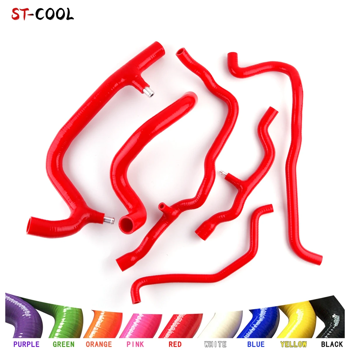 For Renault Clio Sport 182 172 RS MK2 Chassis 1999-2005 Cup For RHD MT Heater Coolant Tube Silicone Hose Kit 6Pcs 10 Colors