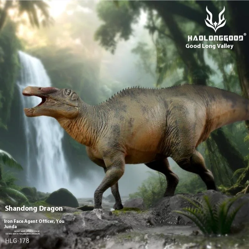 Neues Good Dragon Valley Shandong Dragon Duck billierter Drache Jurassic Herbivorous Dinosaurier Kinderspielzeug Modell Geschenk 1/35