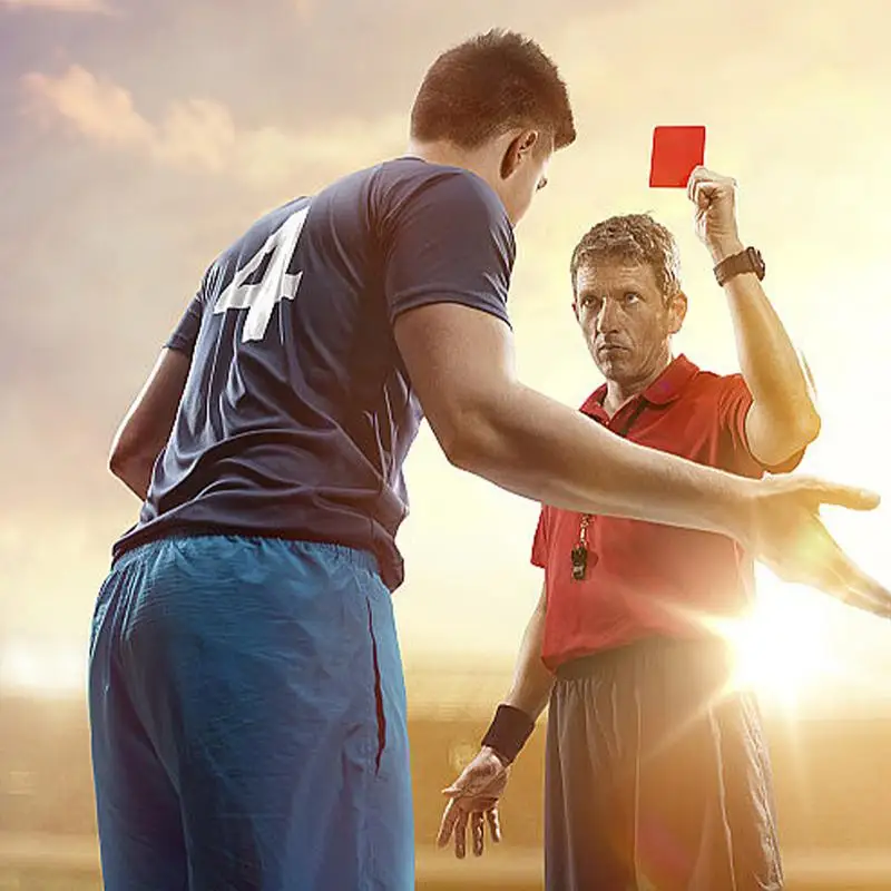 2Pcs/set Soccer Warning Cards Soccer Warning And Ejection Cards Set Football Red And Yellow Card Referee Accessory Kit