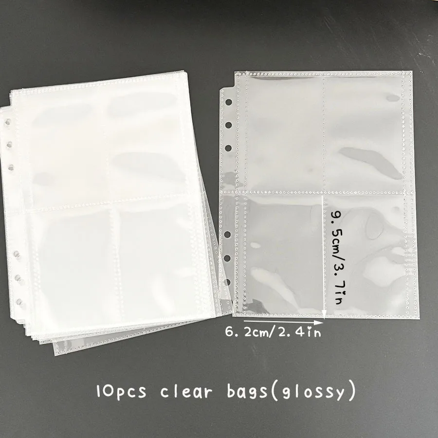 10 Stück matte Hüllen, 50 Stück 58 x 89 mm, 65 x 90 mm Postkartenbeutel, superschlanker Filmhalter – Detail 10
