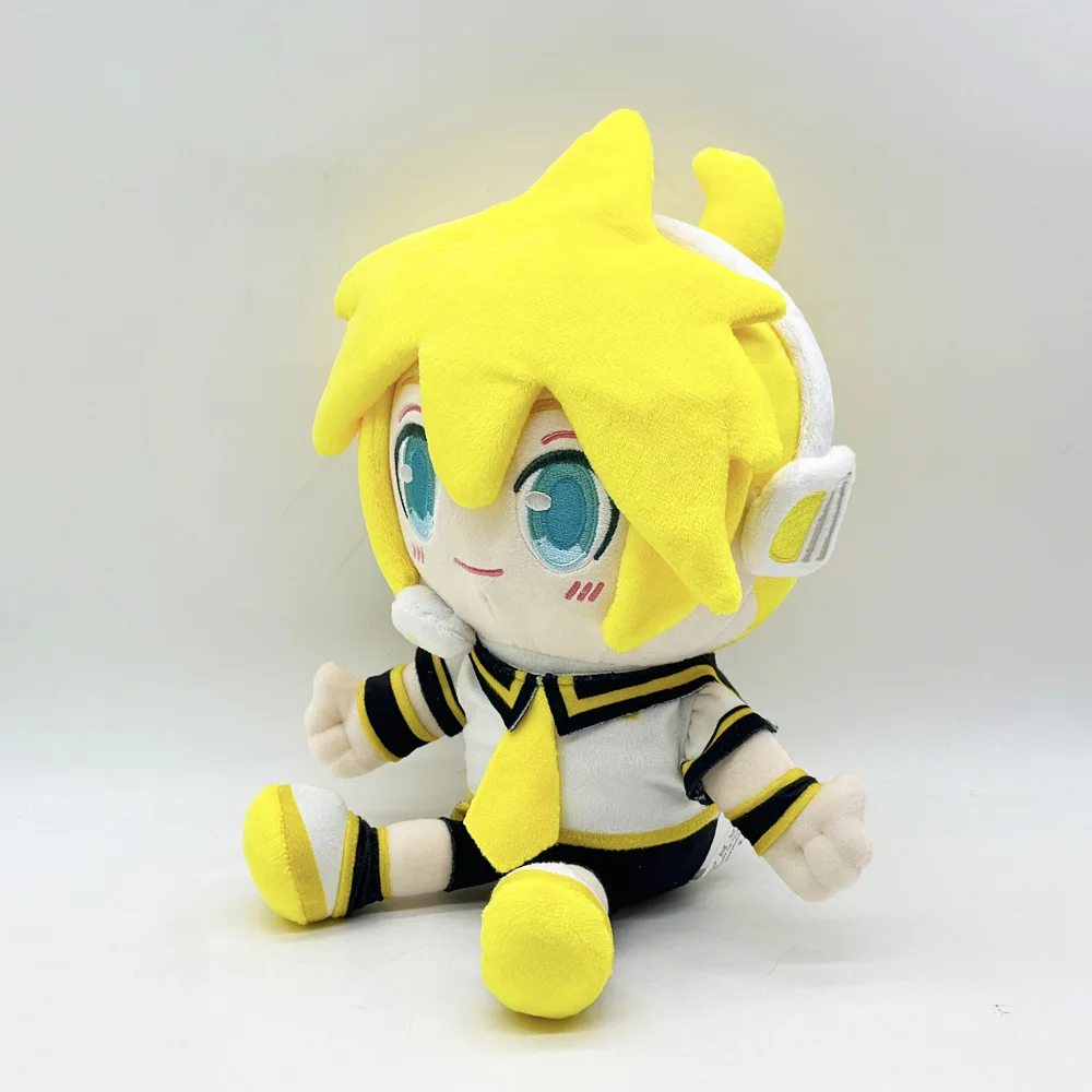 Kagamine Len pluszowe Kagamine Rin pluszowe lalki statua śliczne dziewczyny kolekcja lalek dekoracja pokoju zabawka przyjaciele prezent na boże narodzenie