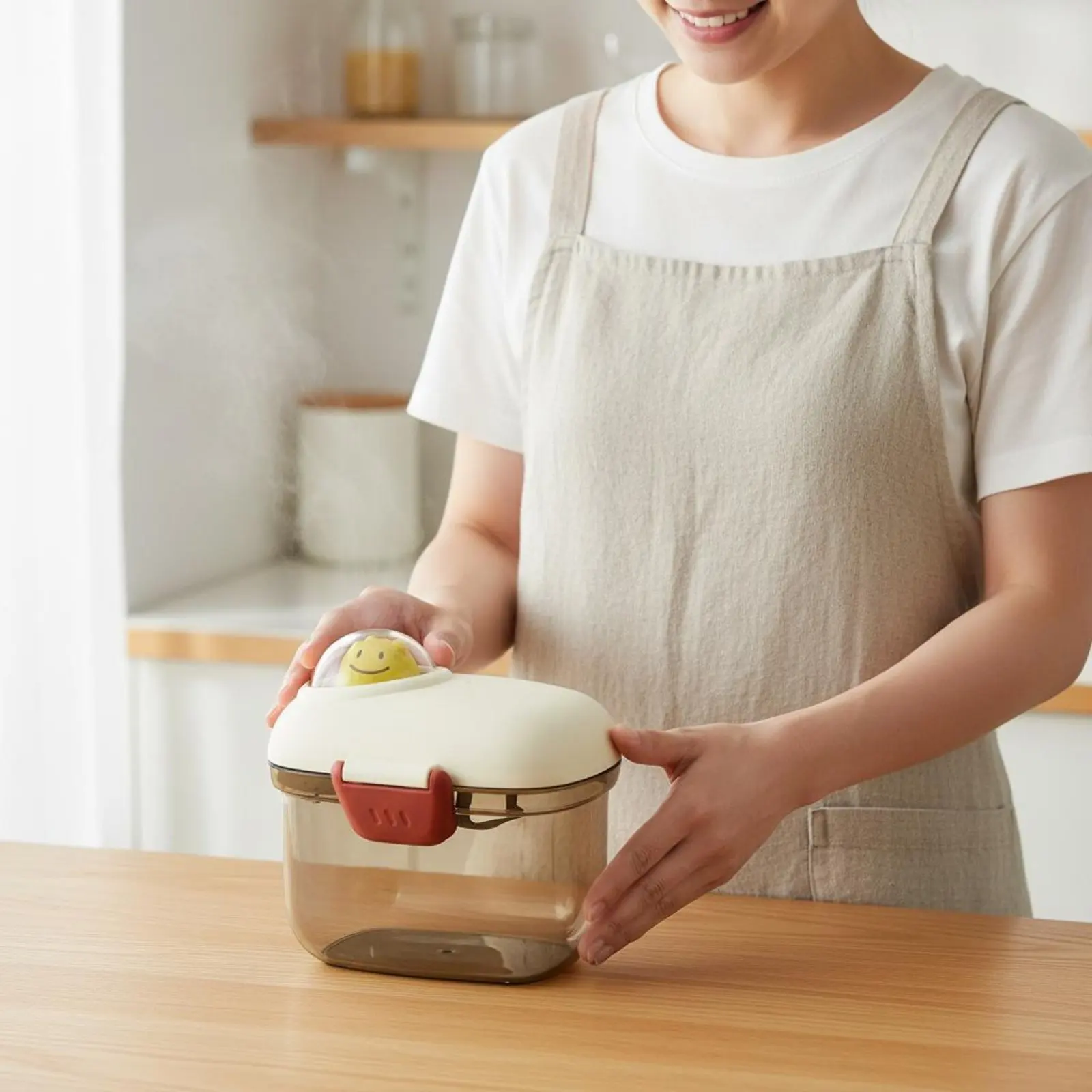 

Airtight Milk Powder Box Included Portable Powder Container Airtight Baby Milk Dispenser Date Logging Marker for Parents