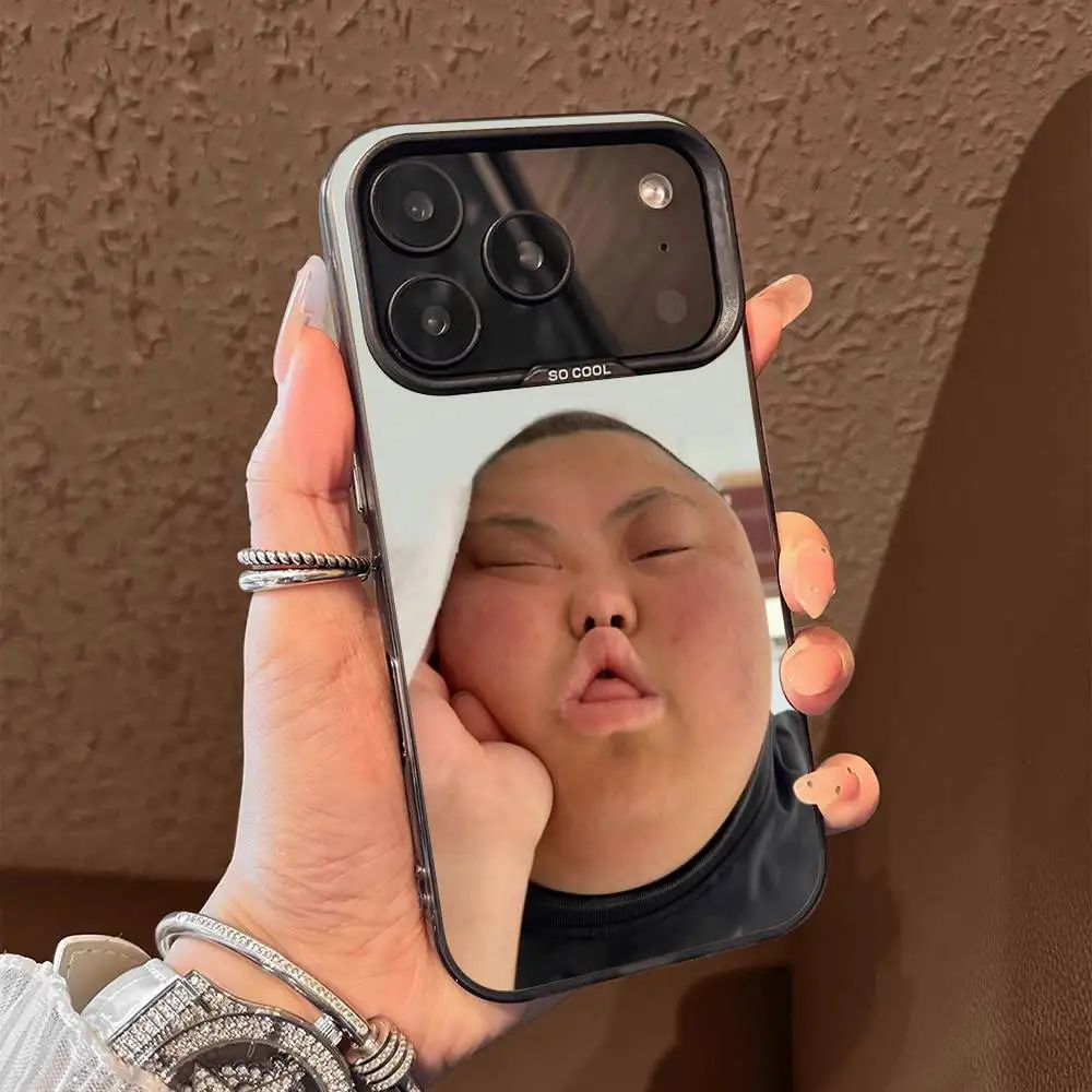 Custodia per telefono divertente Ugly Man Girl per iPhone 17,16,15,14,13,12,11,Pro,Max,Plus,E,Air,Mini Cover in Tpu nera