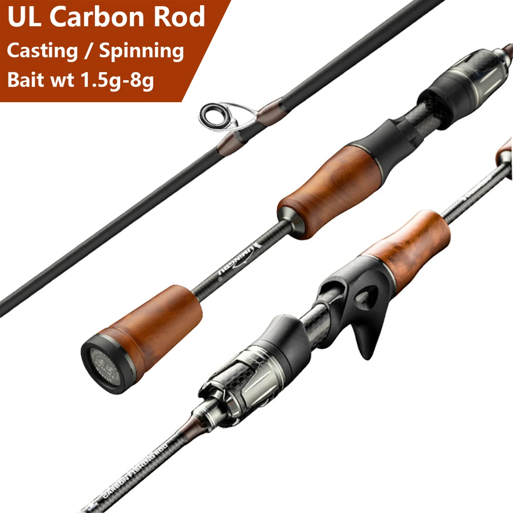 UL Caña Ultraligera Carbono - Pesca Lago Trucha Lubina Carpa