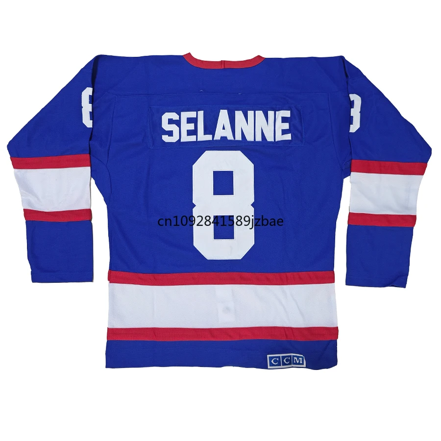 Dale Hawerchuk Jersey Canada Winnipeg Retro Hockey Jerseys 8 Teemu Selanne Jersey 13 Teemu Selanne Jersey All Stitch Us S-3XL