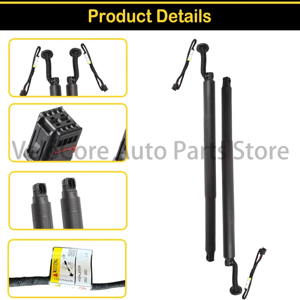 Rear Trunk Power Lift Struts For Volvo XC90 2014- Precision Fit 31690603/31690604 Quiet & Rustproof