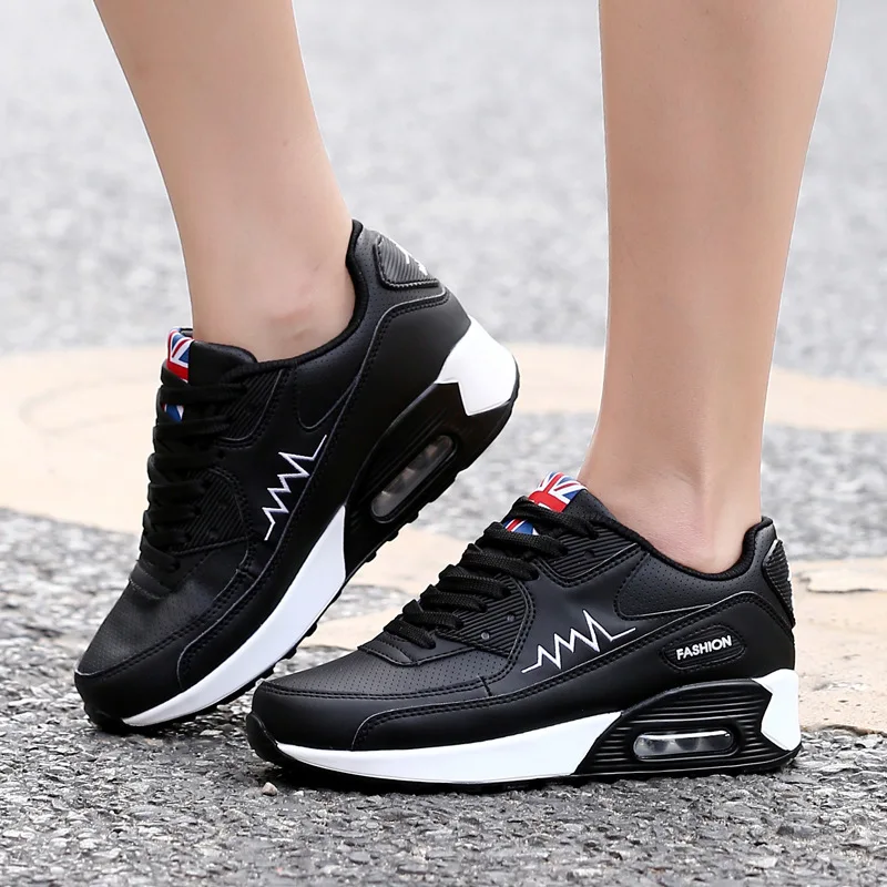 Sneakers Women 2024 New Autumn Fashion Lace Up Vulcanized Shoes Platform Sport Shoes Korean Version Casual Wedge Running Shoes