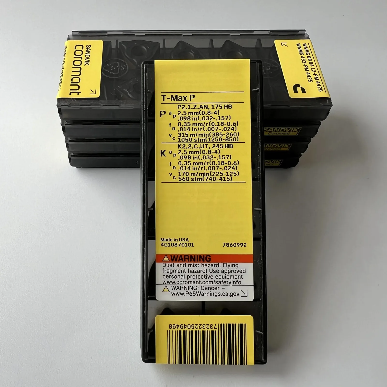 

SANDVIK / WNMG080412-PM 4425 / Лезвие с ЧПУ из твердого сплава, 10 шт.