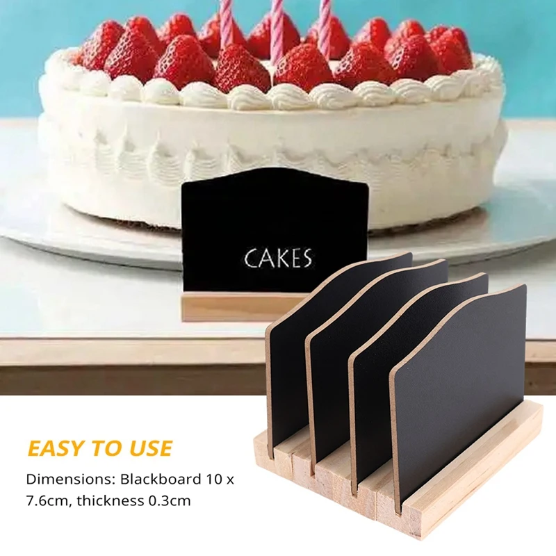 A34M-4 قطعة علامات السبورة الصغيرة لعلامة الطباشير ، تسميات الطعام علامات لوحة الرسائل لحفل زفاف مطعم
