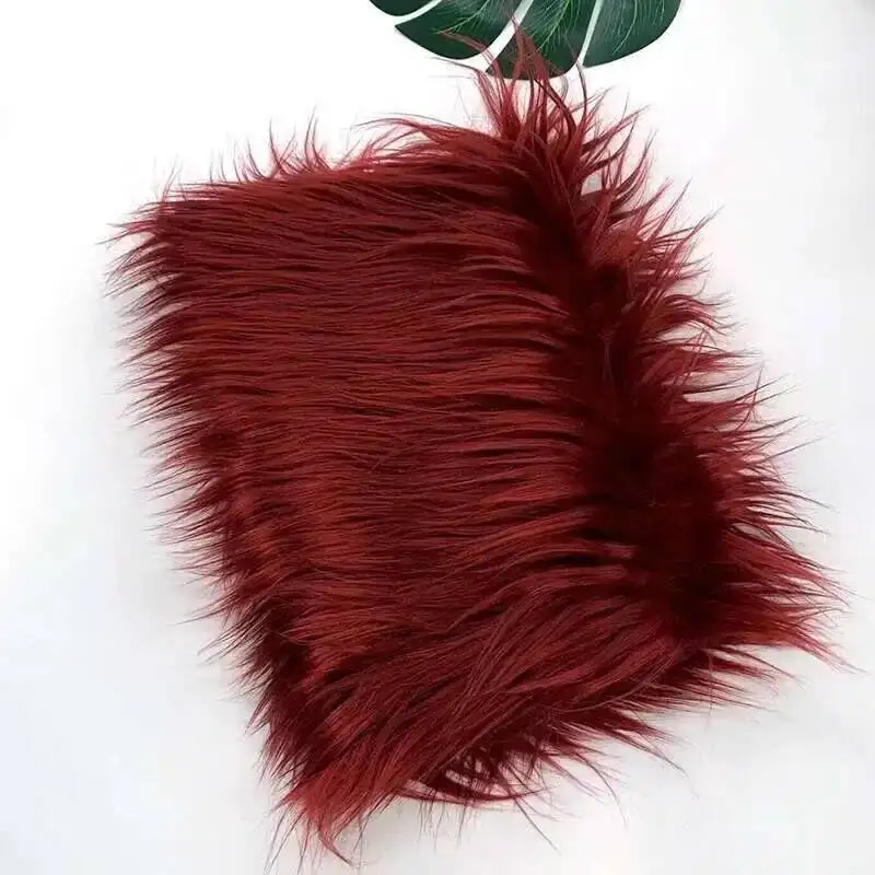 Nepbont stof 46 kleuren 160x50cm 8cm zachte lange pluche handgemaakte pop/kleding Shaggy stof