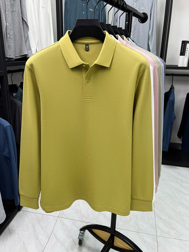 Premium Cotton Polo Shirt - Bright Yellow Green (17 Colors Available) | 260g Mercerized Pima Cotton | Classic Essential Style​