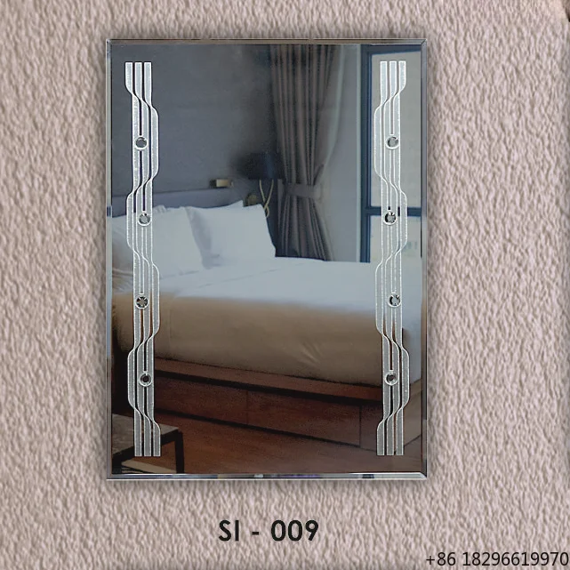 

Elegant Modern Designer Wall Mirror Decorative Vanity Mirror for Contemporary Bathroom Bedroom Living Room