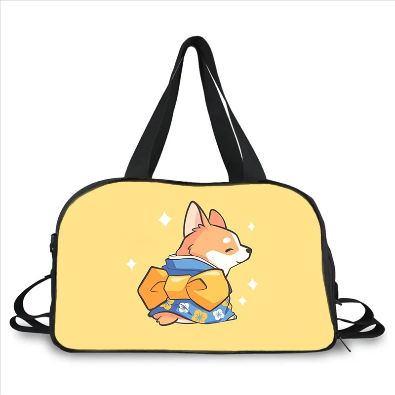 cartoon schattige hond 3D-printen modetrend draagbare multifunctionele messenger bag reistas met grote capaciteit