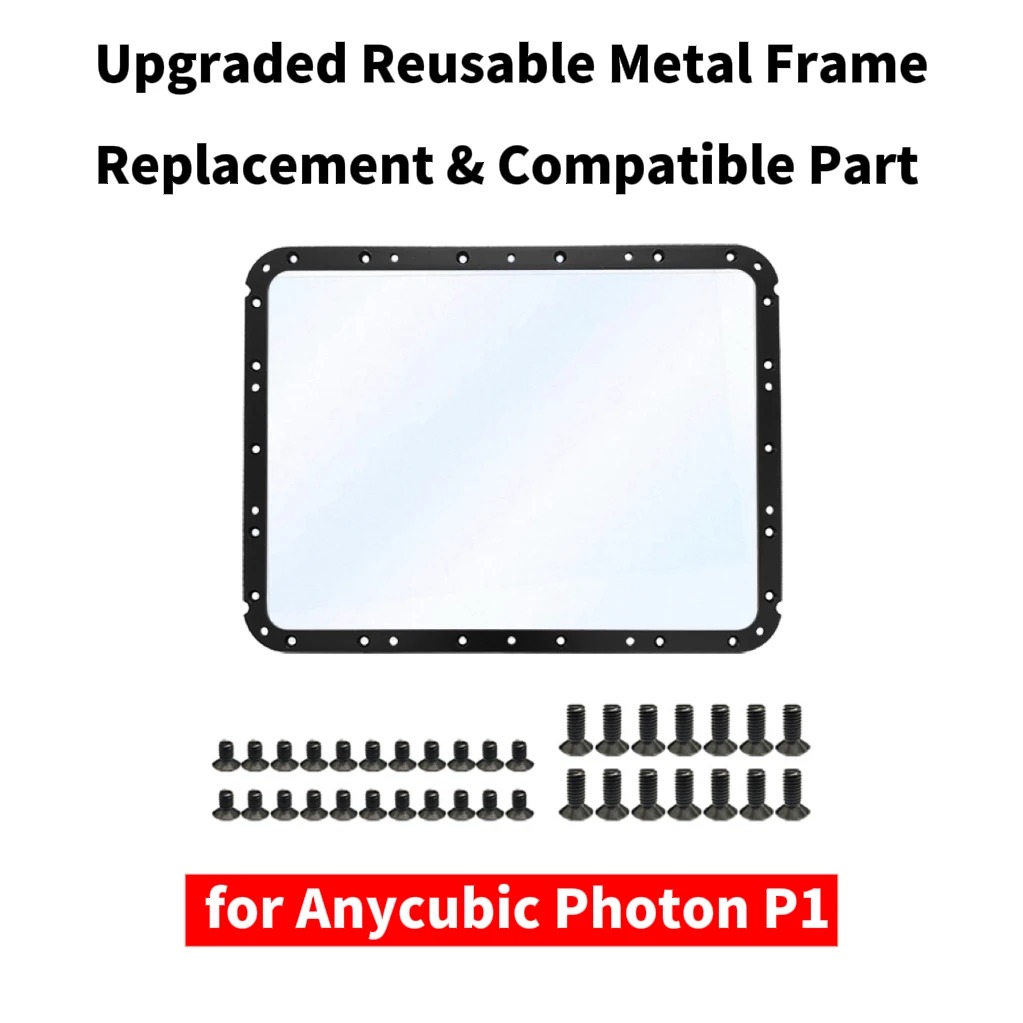 ANYCUBIC Original NFEP Film Set 3D Printer Accessory for Photon P1 Upgraded Reusable Metal Frame Replacement Compatible Part