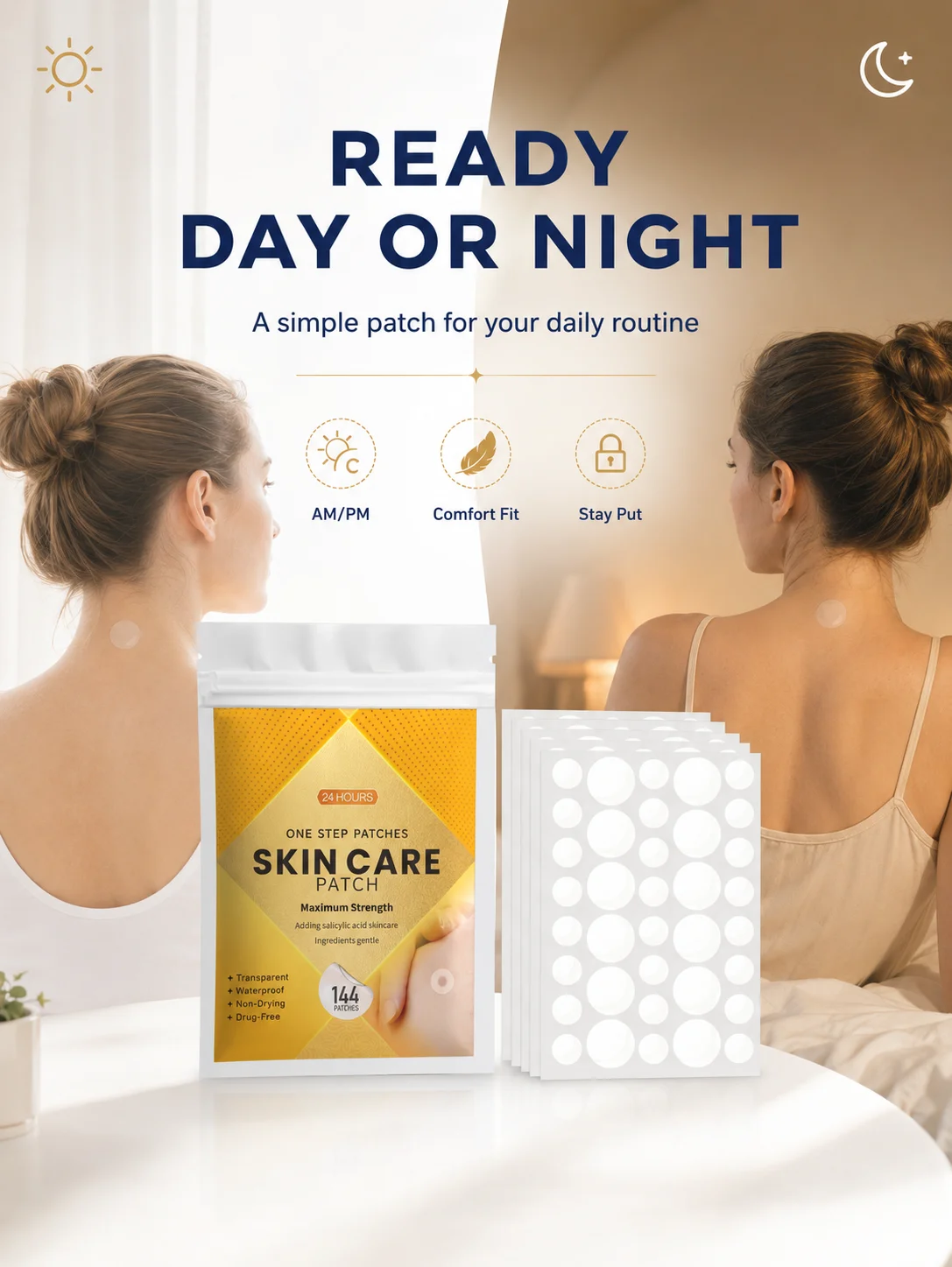 แผ่นปิดสิวแบบใส 144 ชิ้น แผ่นไ - Skincare Moisturizer บทวิจารณ์และราคา