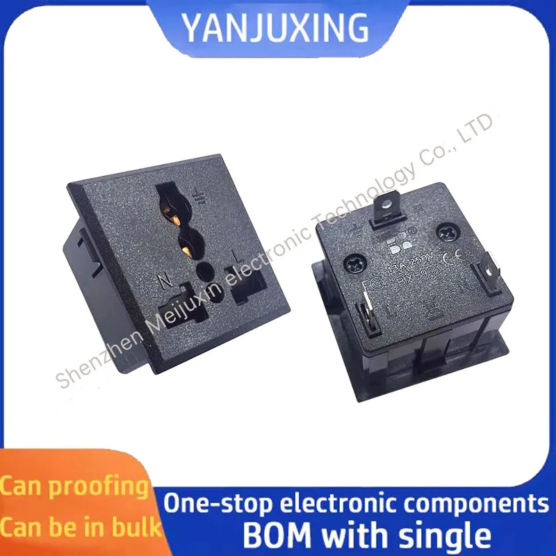 

1pcs/lot Plug-in power receptacle Recessed universal socket plug with protected door receptacle BX-901